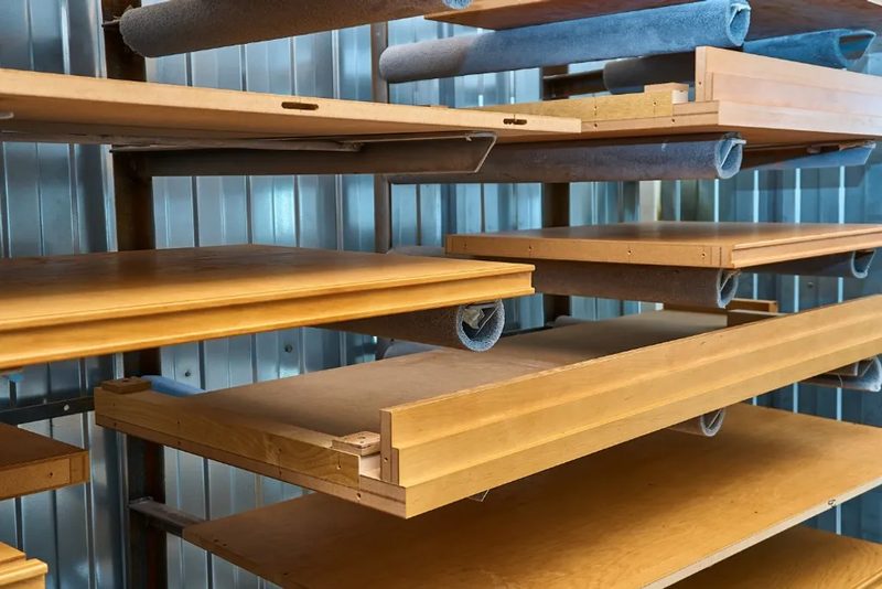 Tarima exterior de madera instalada junto a una piscina